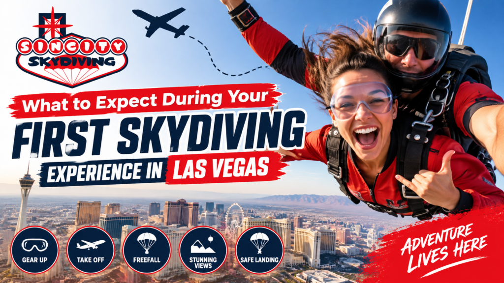 What to Expect During Your First Skydiving Experience in Las Vegas